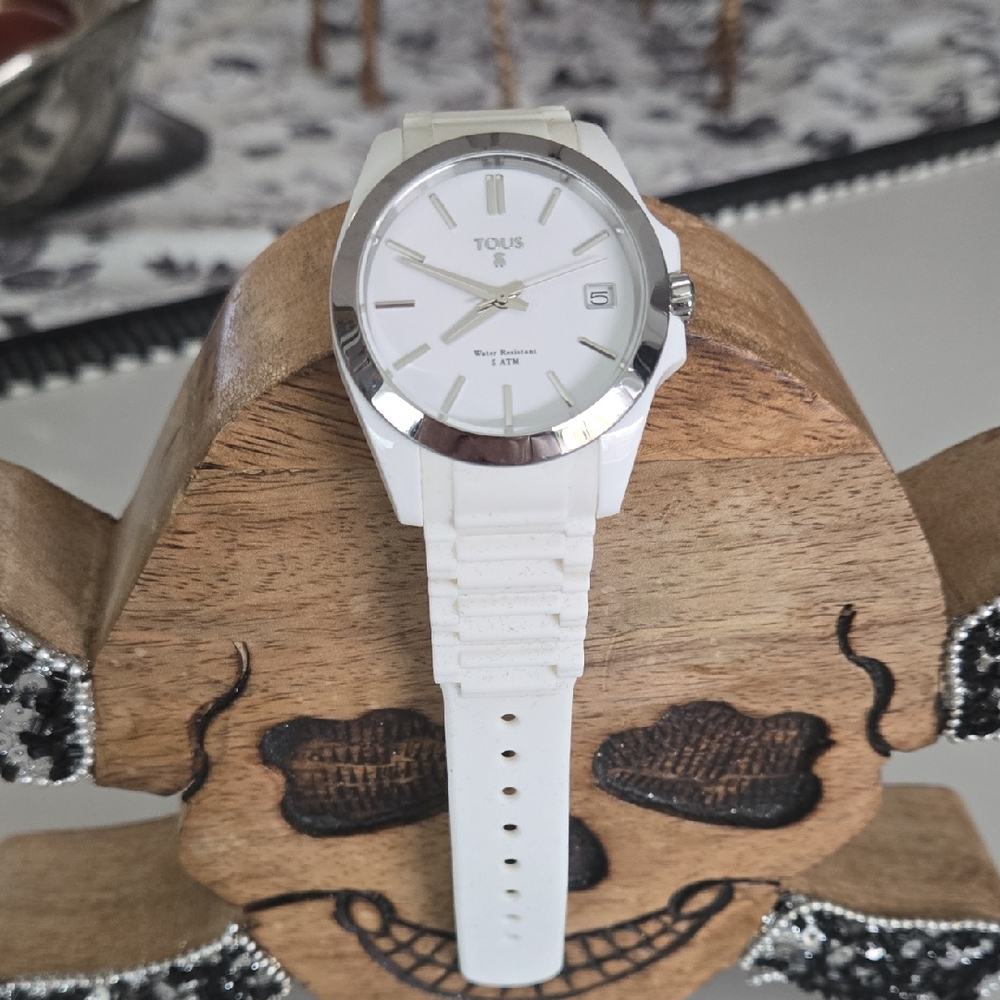 Tous Unisex Watch in White and Silver